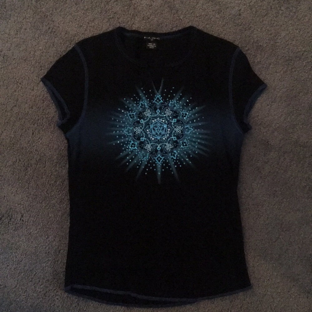 Chakra girly T, 100% cotton, glitter decoration - Picture 3 of 3